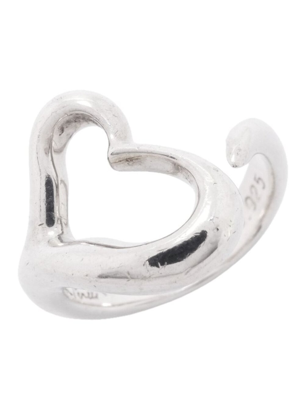 Tiffany & Co Ring Open Heart 925 Sterling Silver